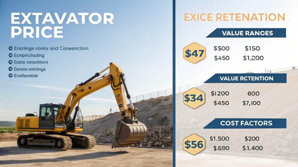 Reviewing excavator maintenance records and service documents