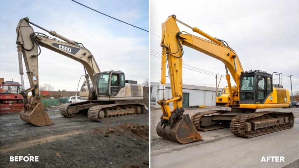 Refurbished vs original used excavators comparison