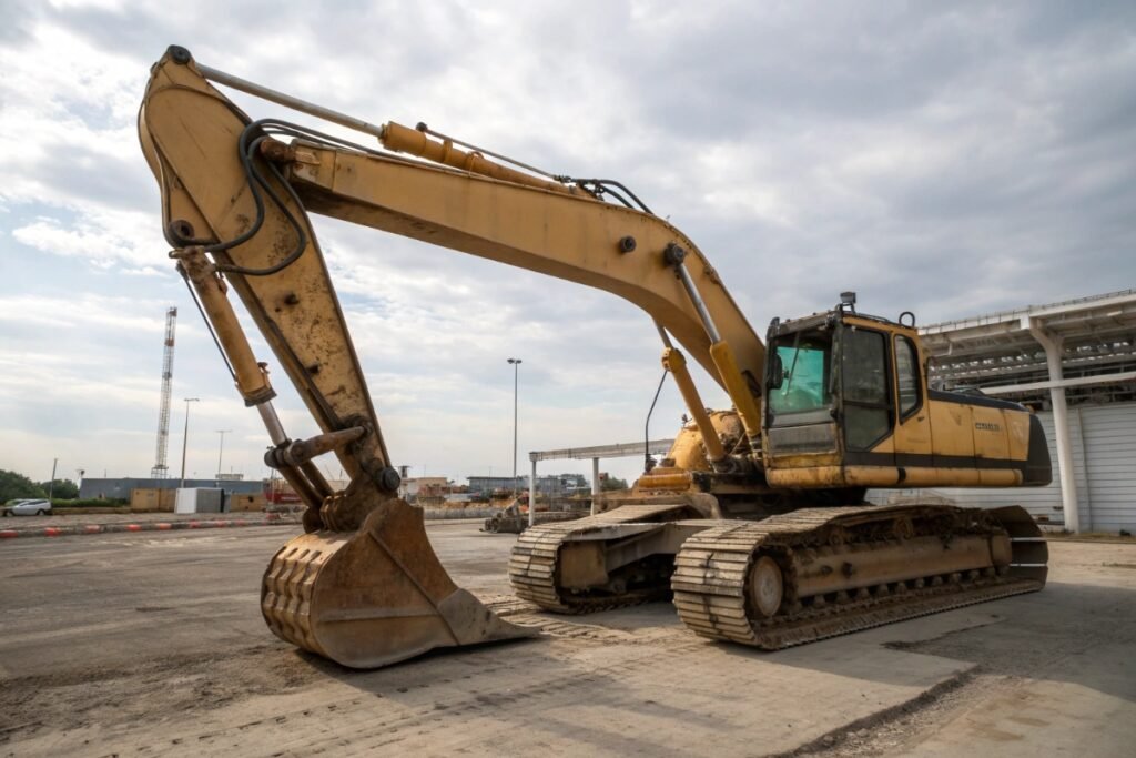 Original condition excavator ready for inspection